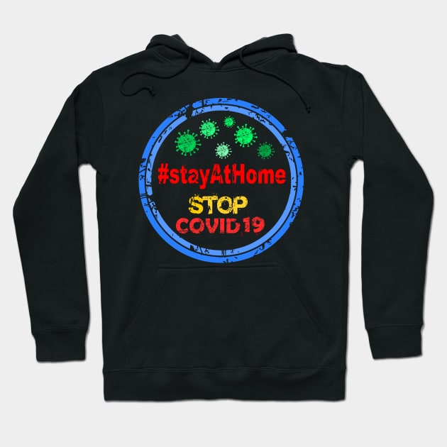 Stop covid19 isolated, coronavirus, quarantine, corona, virus, pandemic, covid 19 Hoodie by Semenov